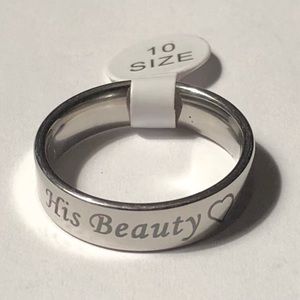His Beauty with Heart Ring